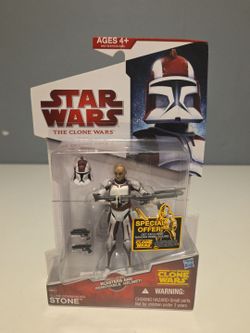 Star Wars The Clone Wars Clone Commander Stone Action Figure