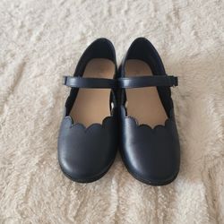 Girls Navy Blue Flats Mary Janes Size 13y