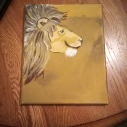 Lion Painting By Ellen 