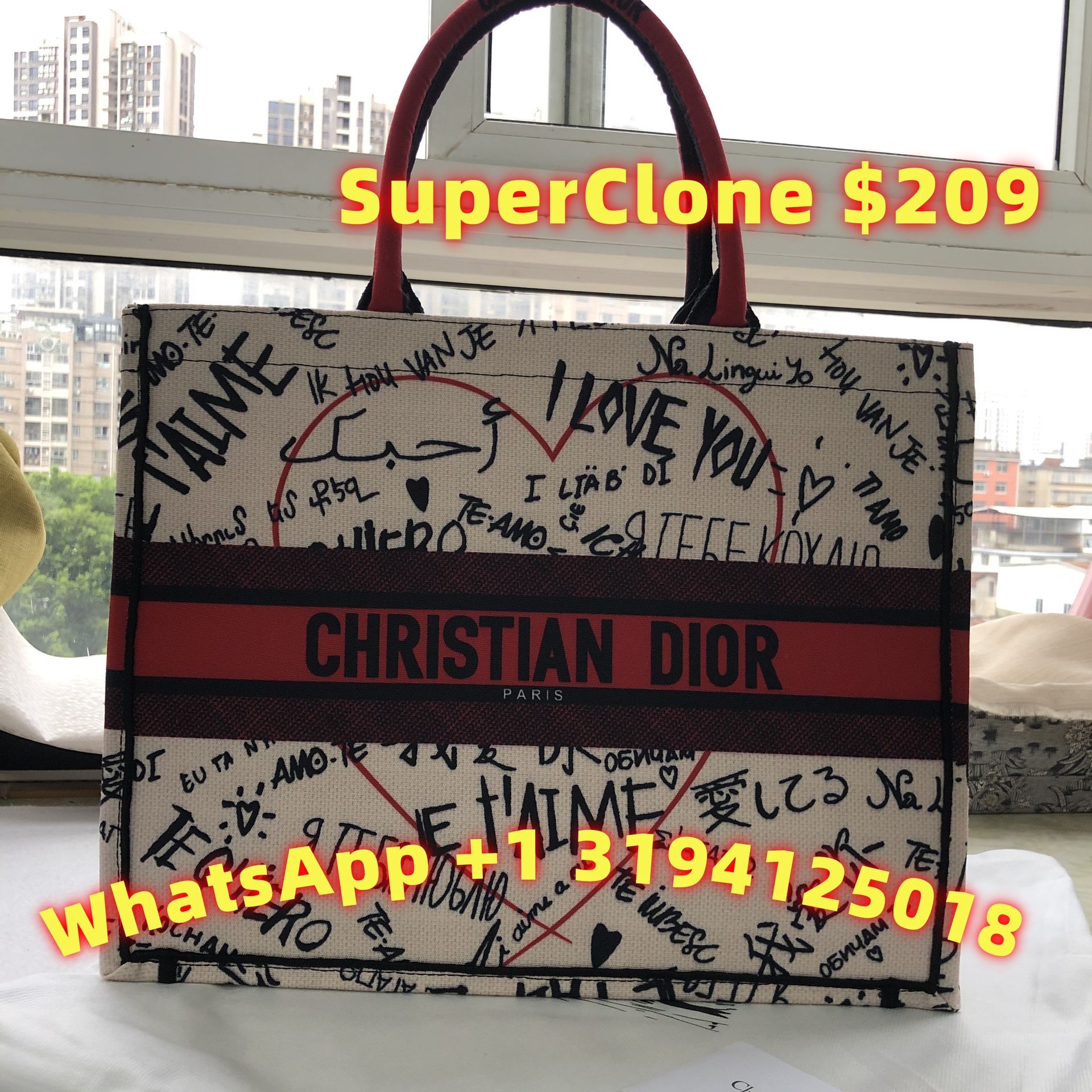 Dior Toile De Jouy Large Book Tote