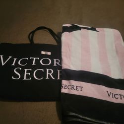 Victoria's secret tote  bag and blanket