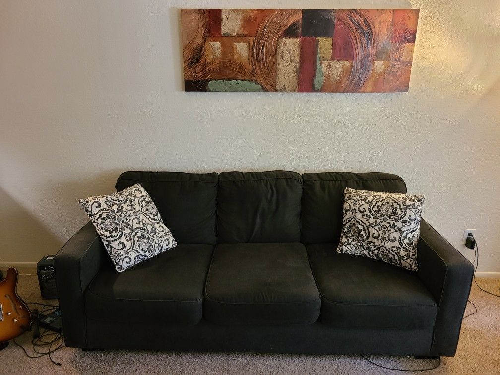 Couch with coffee table