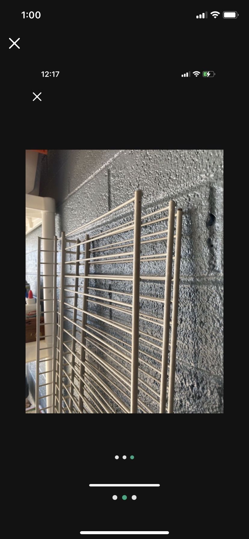 Metal Shelving 3 Pieces