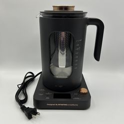 Intasting Black Portable Fast Heating BPA-Free 1.2L Electric Tea Kettle