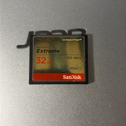 Compact Flash Card 32 Gigabytes SanDisk Extreme