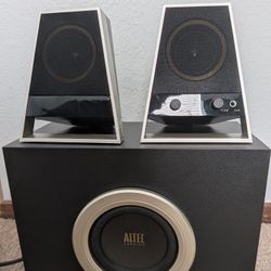 Computer Speakers With Subwoofer - Alte Lansing 2.1 System ($5)