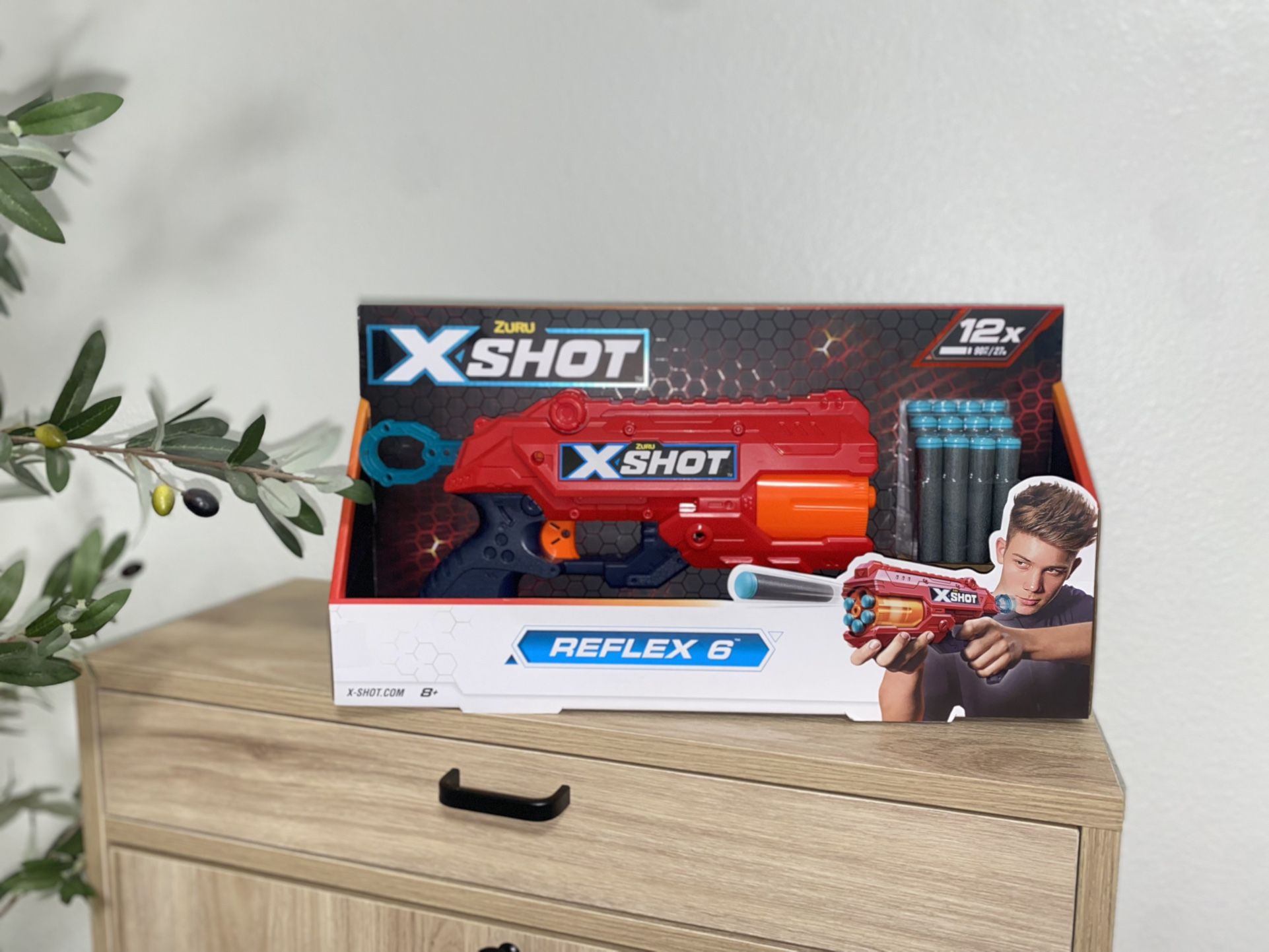 X-Shot Excel Reflex 6 Blaster 90ft/27M NEW (12x) by ZURU for Age: 8+