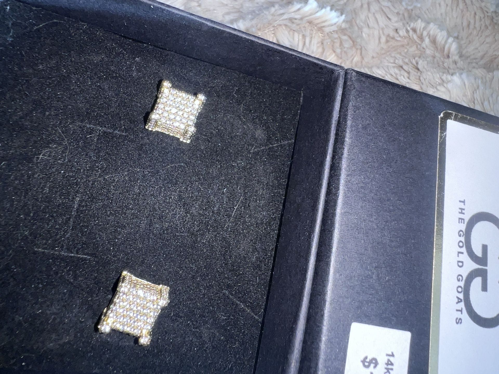 14k Diamond Earrings 