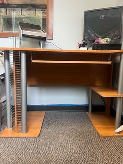 Brown office desk