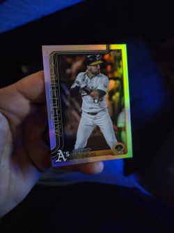 Austin wynns 2025 topps update rainbow foil baseball card
