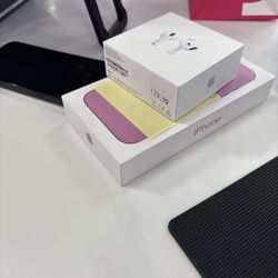 IPHONE 16 BRAND NEW AND AIRPODS PRO 4
