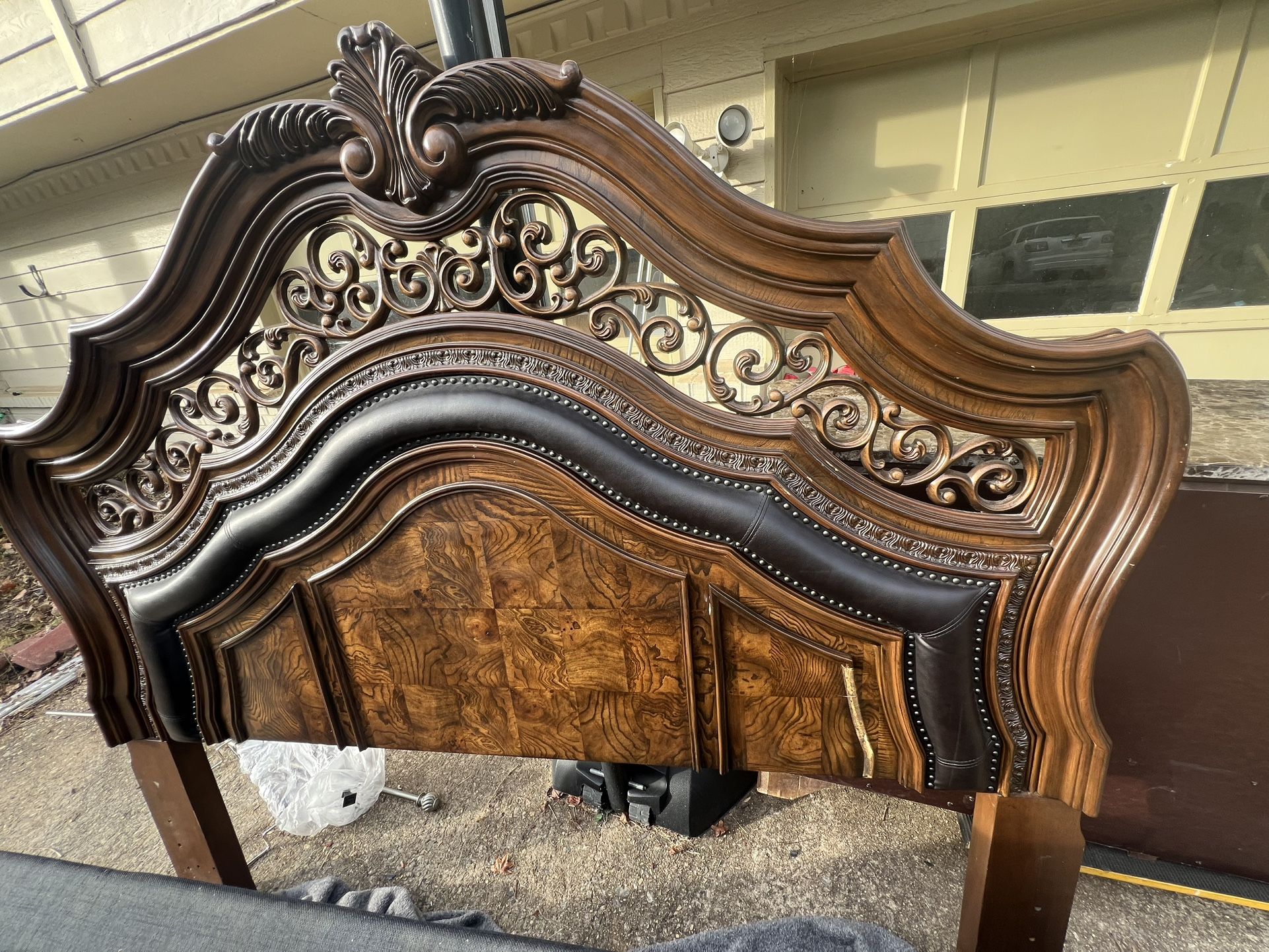 King Bed Frame, Night Stand, Dresser With Mirror 