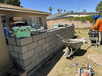Block wall, Construction Block