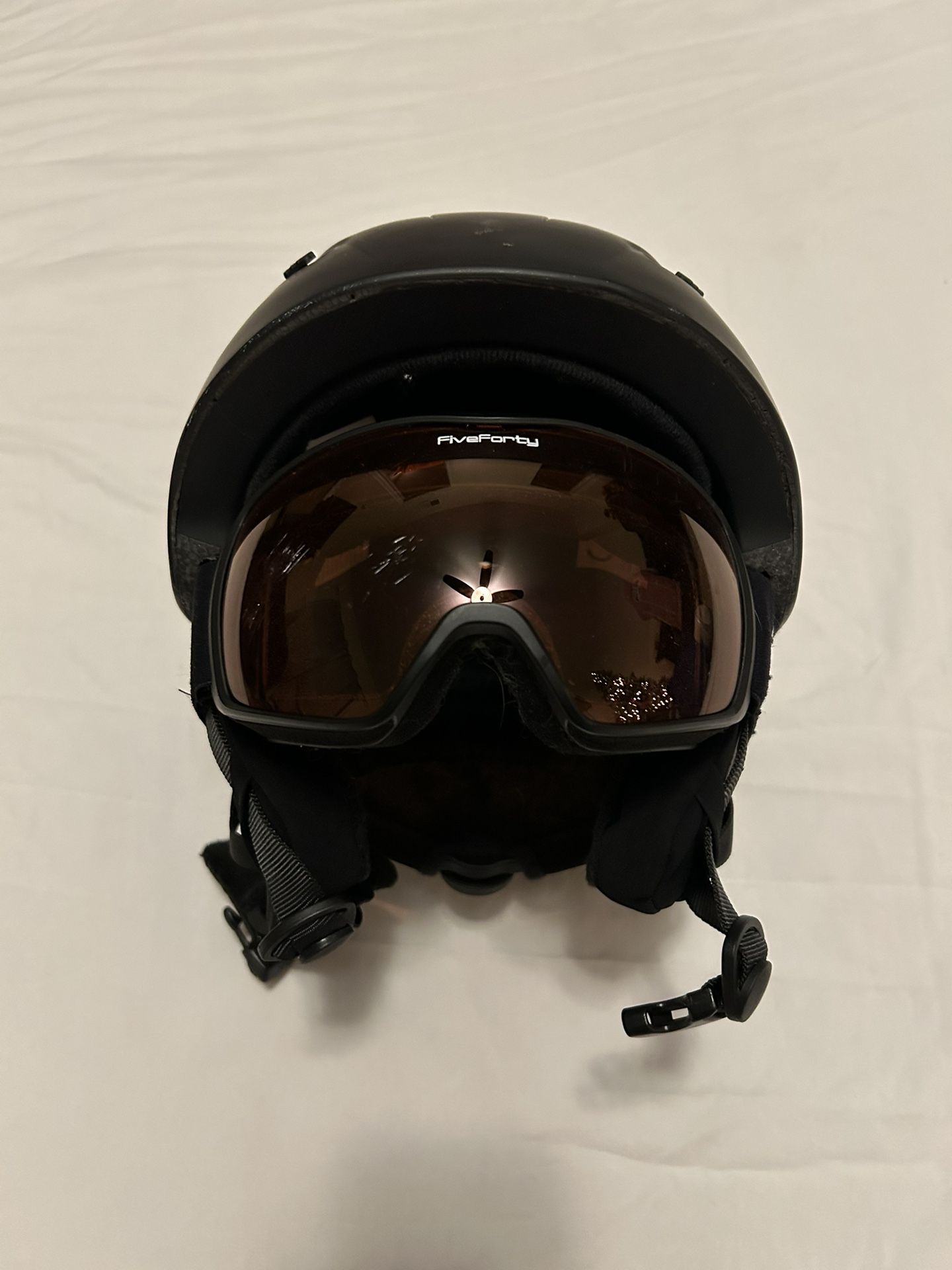 Five Forty Neptune Ski/Snowboard Helmet & Orange Lens Goggles Size Small