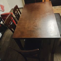 Kitchen Table 4 Chairs  And Bench
