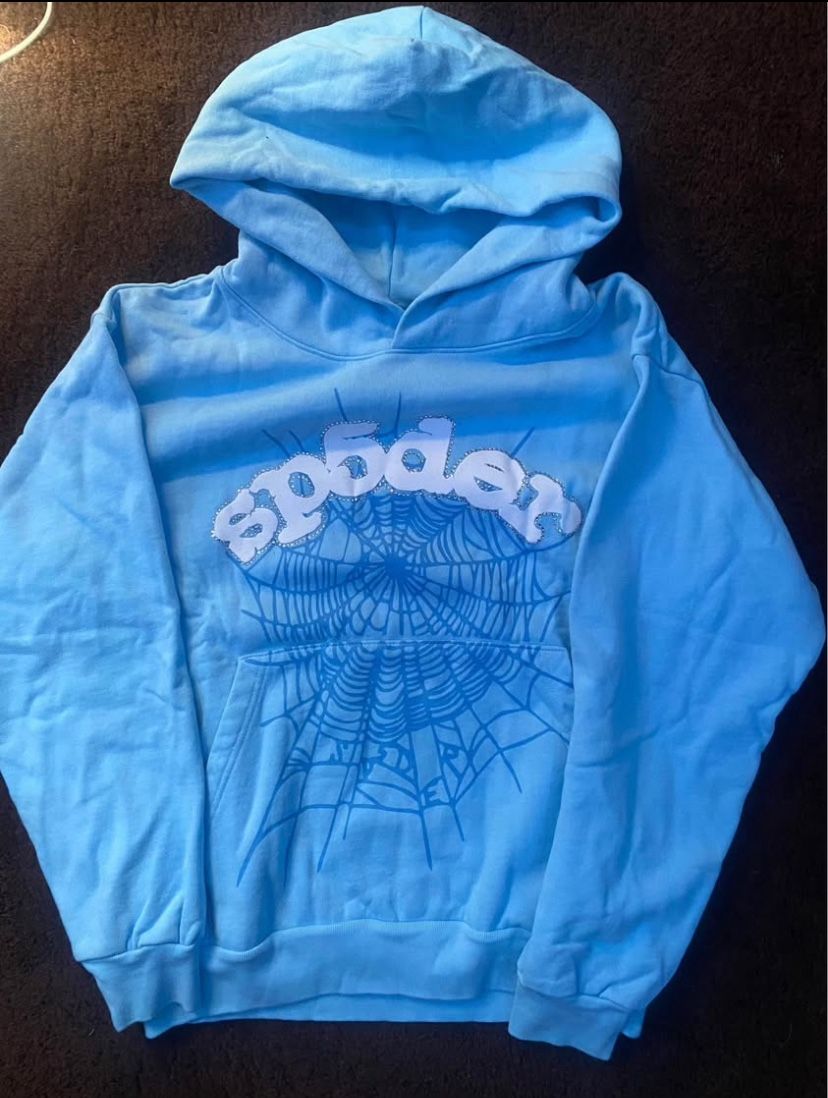 Sp5der Web Hoodie 'Sky Blue'