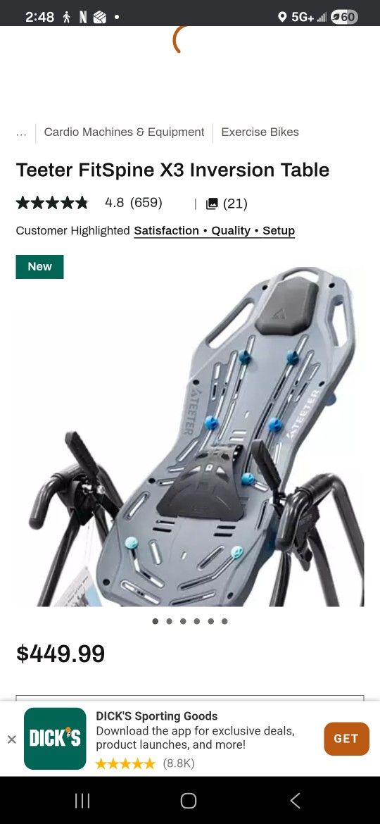 Teeter Table $250  Fairly New 