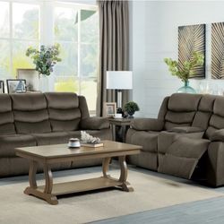 50% SALE Reclining Sofa And Loveseat