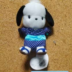 Sanrio  Summer festival series  Blue and White Polka Dot Plush