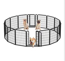 Dog Playpen Outdoor, 32 inch 16 Panels Dog Pen Indoor Heavy Duty