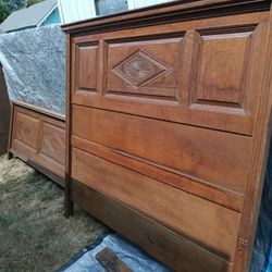 Antique Headboard And Footboard