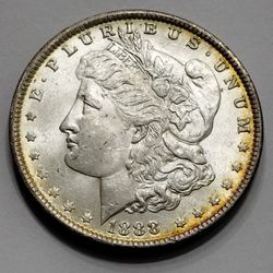 1888 Morgan Silver Dollar BU High Grade Coin
