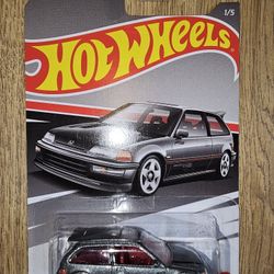 90 Honda Civic EF Silver HOT WHEELS Limited Edition Walmart EXCLUSIVE