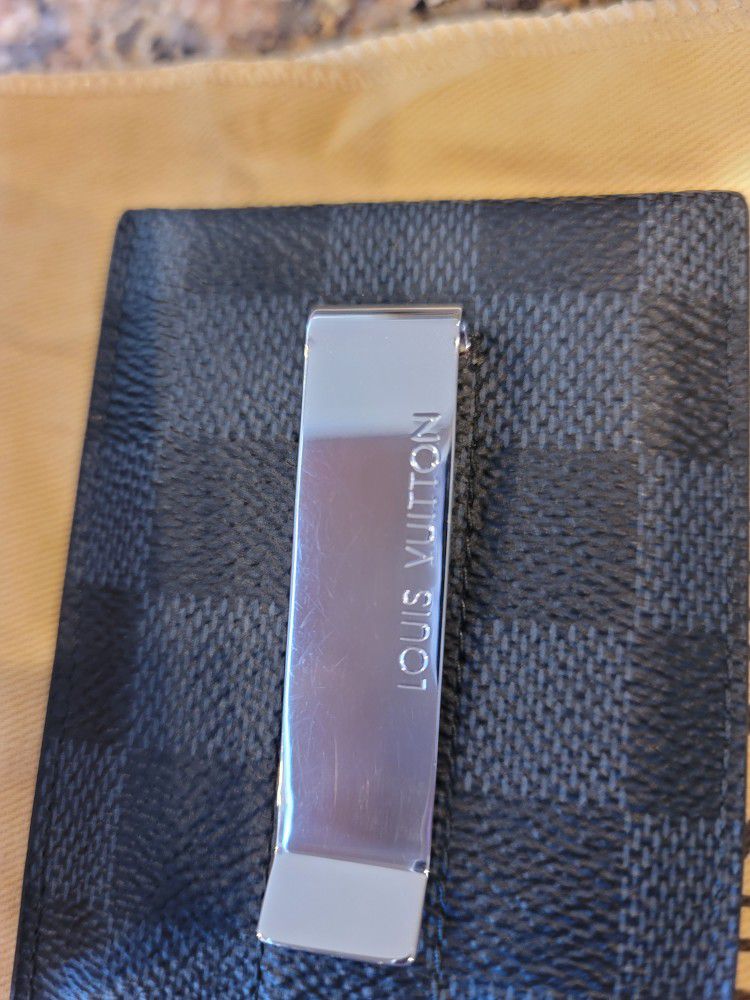 Louis Vuitton DAMIER Pince card holder with bill clip (N60246)