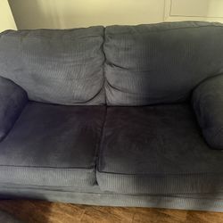 Loveseat sofa, blue