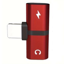 2-in-1  iPhone Earphone Audio Converter Dual for iPhone Charging Flat Port Charging Phone Adapter Charger Audio Jack Adapter Iphone 5 6 7 8 11 12 13 