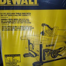 Dewalt Table Saw 8 1/4  BRAND NEW