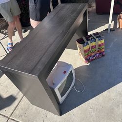 Black ikea desk / runner table