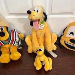 Disney Pluto Plush Lot $10 for All 