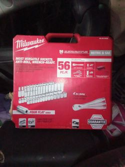 Milwaukee 56 piece wrench and socket set