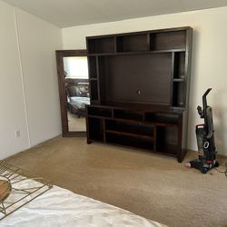 Large modern Wood Entertainment Center