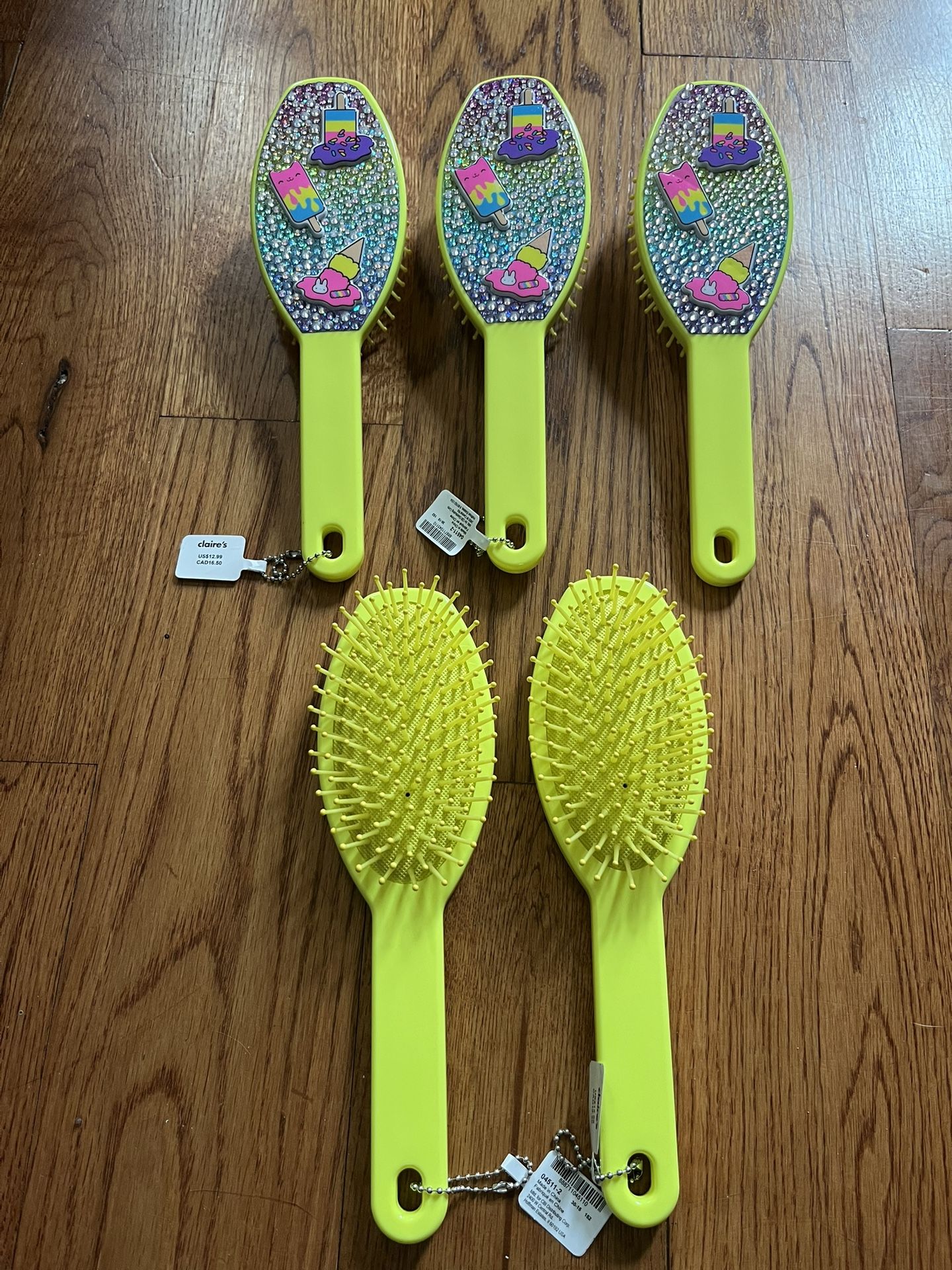 Brand New Sparkly Hair Brushes