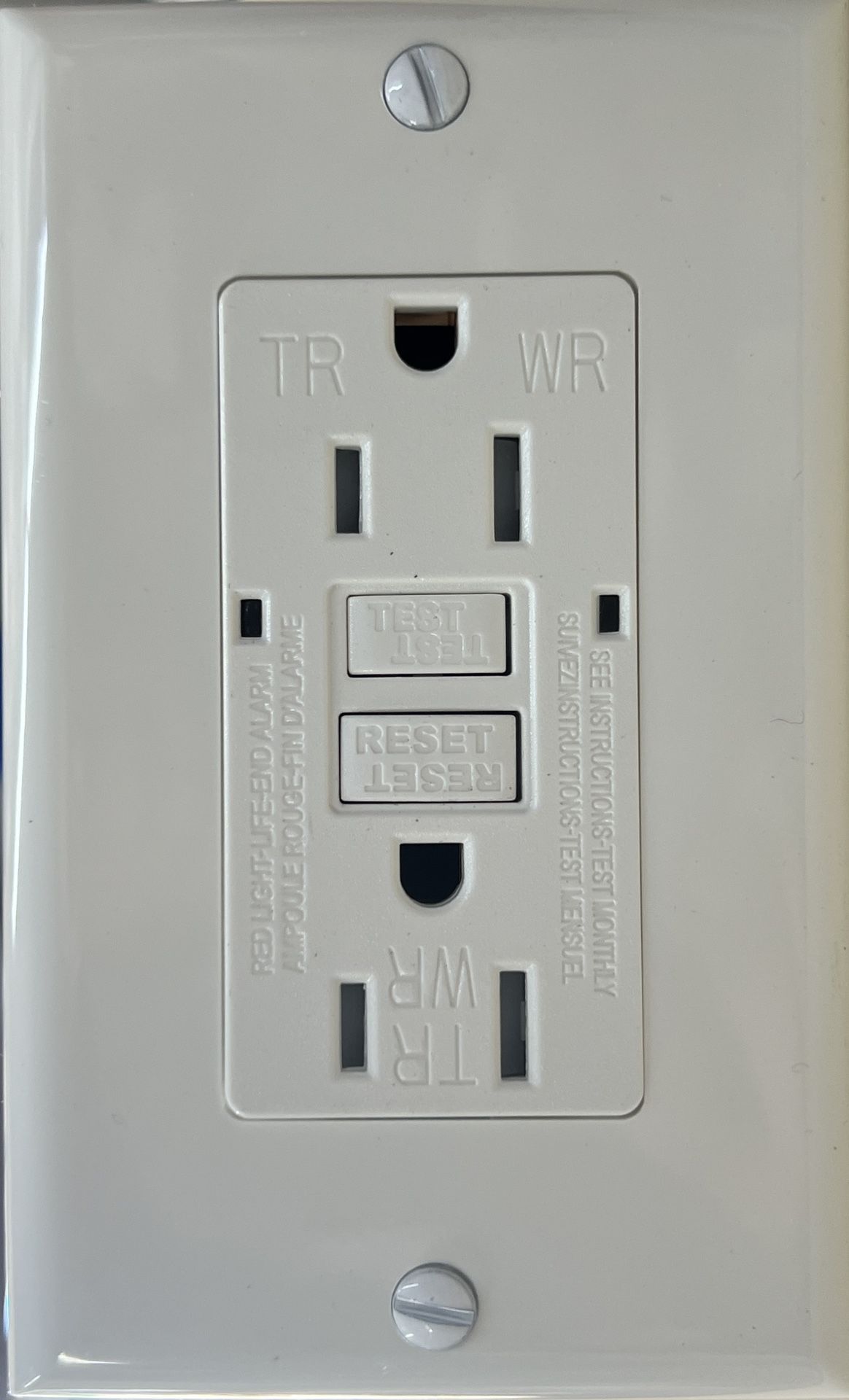 15A GFCI UL943 Self Test TR/WR White (19 Units)