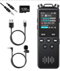 160GB Digital Voice Recorder with Playback, 1536Kbps HD Stereo Audio Recorder Device for Musicians, Podcasters, Filmmakers & Content Creators, Voice A