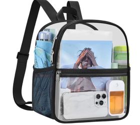 Clear Backpack 12X11x6