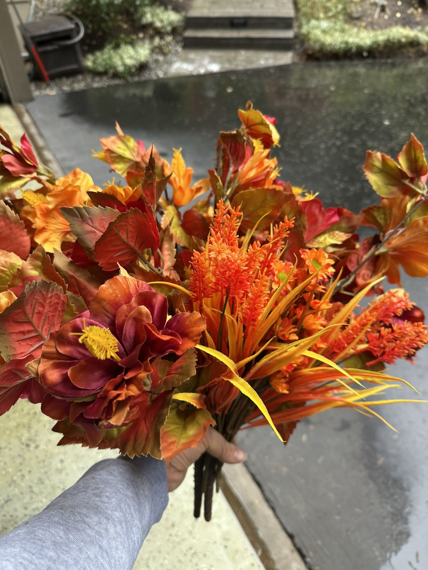 Faux Fall Decor Florals 