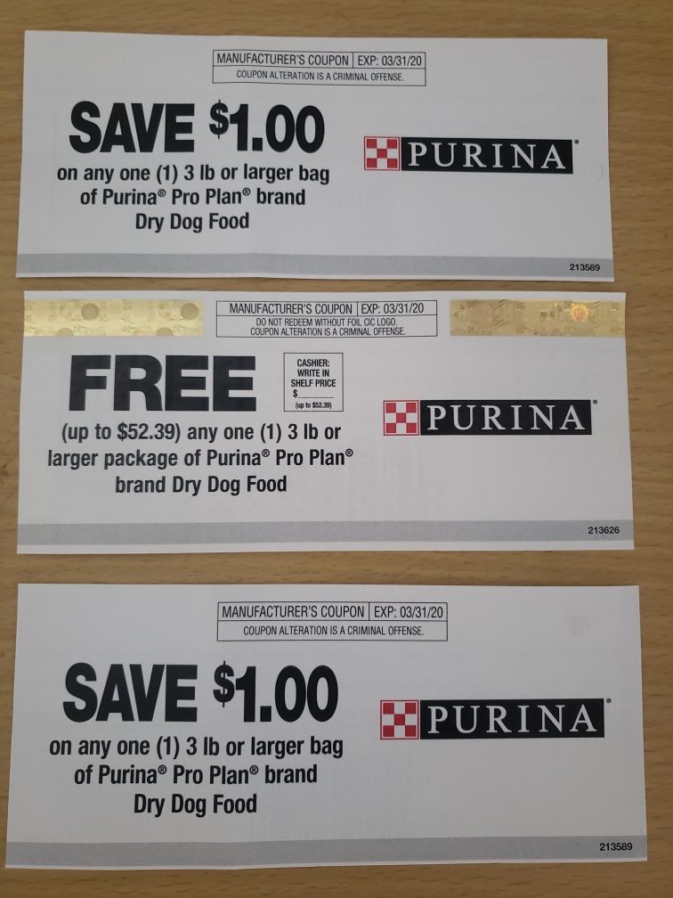 Purina Dog Food Manufacturer Coupons