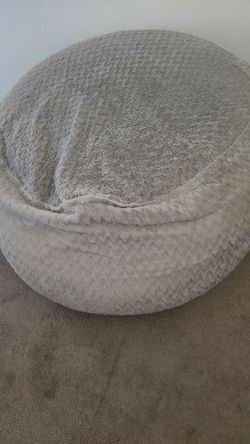 Gray bean bag