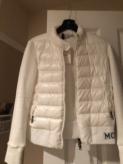 Monclear maglia cardigan white