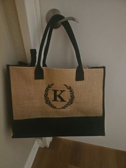 "K" initial  bag