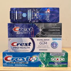 Crest toothpaste 3.0 - 7.2 oz: $10 for all 4