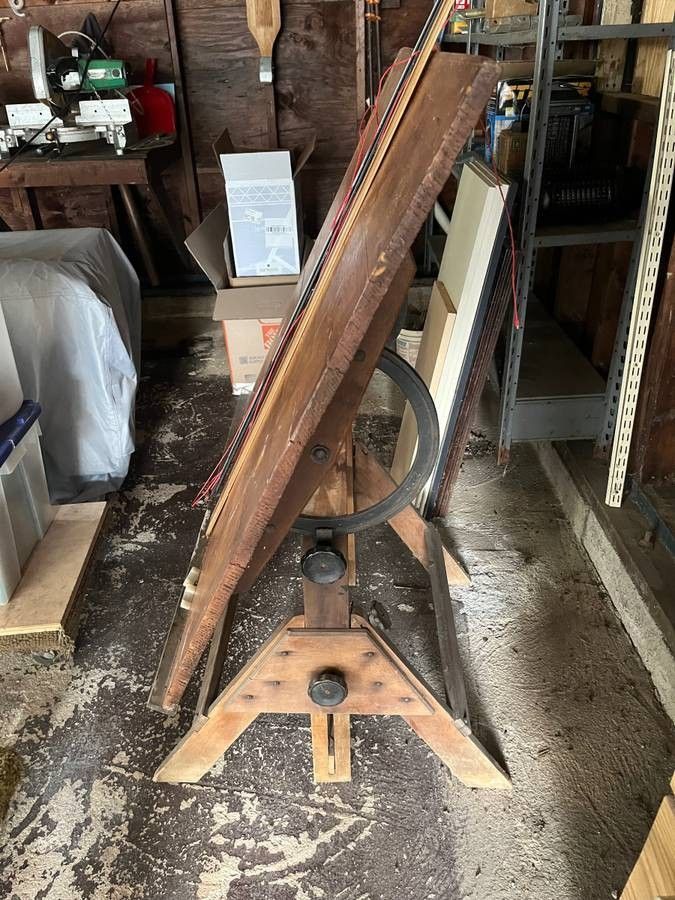 Antique drafting table
