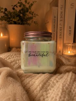 Inspirational Quote Candle