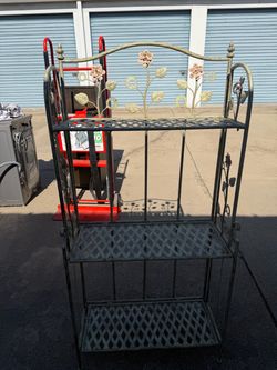 Vintage fold up bakers rack