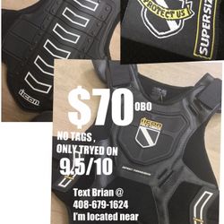 Icon Field Armor , Motor Cycle Protection / Atv /lacrosse/football/paintball All Field Armor (free Elmwood County Jail Drawing Framed )