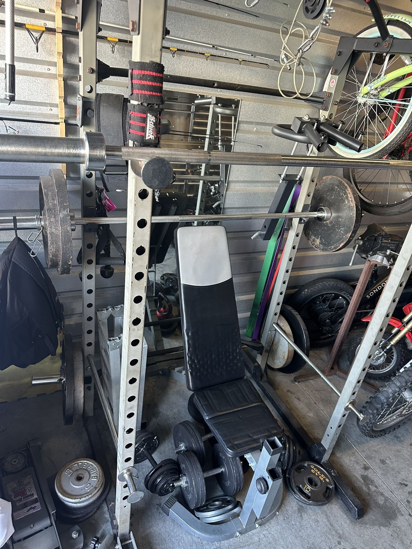 Weight Rack And Weights 